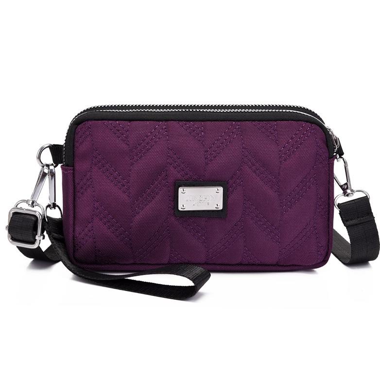 Arjun- TAS SELEMPANG WANITA SLING BAG TA659P5 UNGU CALCITA MURAH FASHION PREMIUM CEWEK KOREA SIMPLE 