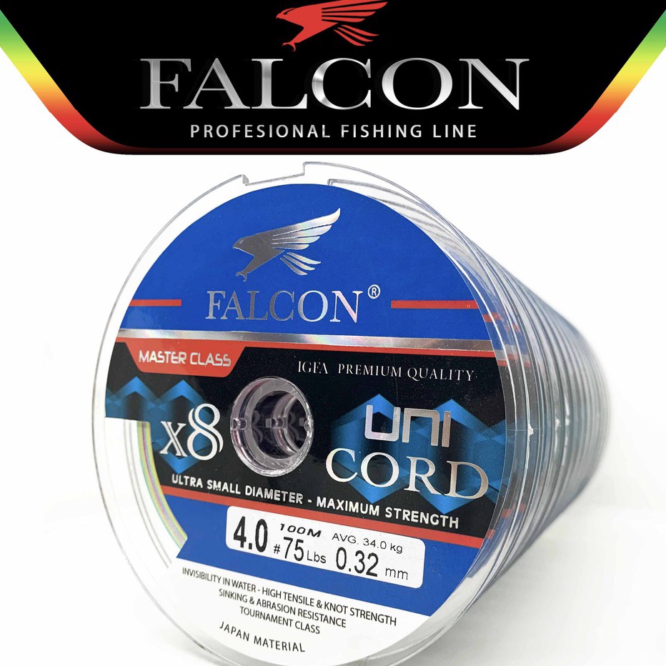 Terbaru Senar PE X8 Falcon Uni Cord 100M Connecting Ready Stock