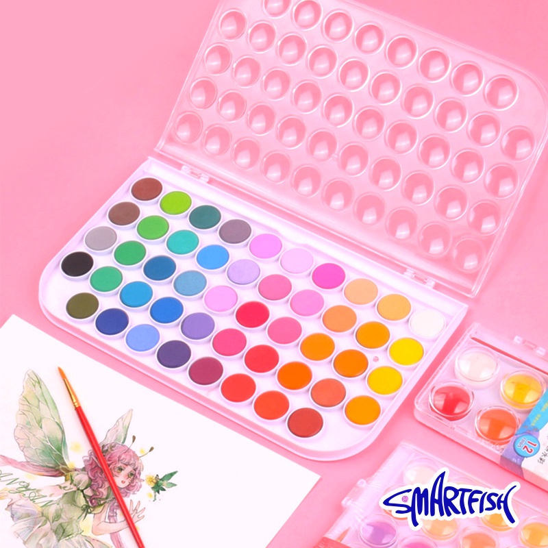 

DTQ SMARTFISH CAT AIR PADAT SOLID WATERCOLOR PAINT SET 12/16/24/28/36/48 WARNA UH9