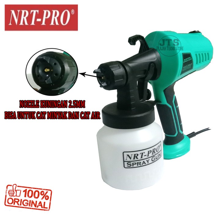 Spray Gun Elektrik NRT-PRO Spet Cat Listrik SE800HD Nozzle Kuningan