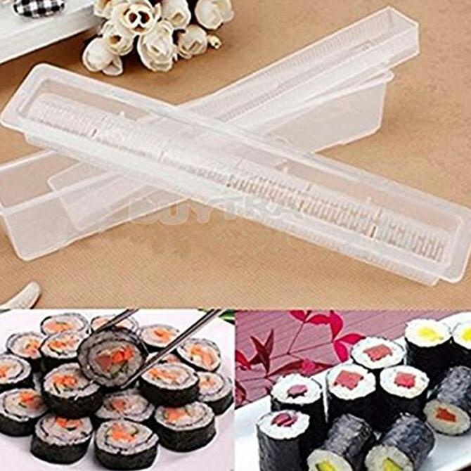 Hosomaki Sushi Roll Maker Kit Alat Pembuat Cetakan Sushi Bulat Hias