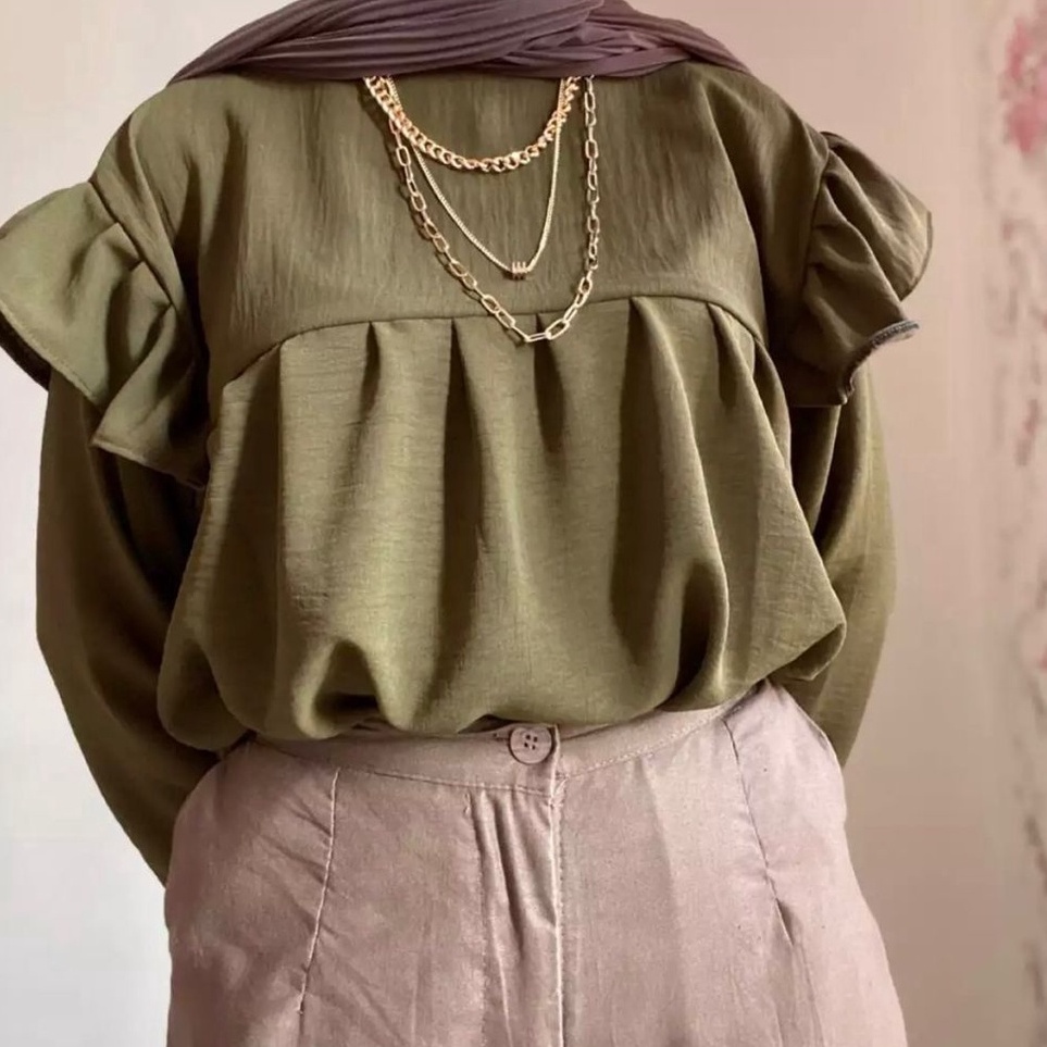 TERLARIS. DAISY BLOUSE RAYON CRINGKEL | BLUS WANITA KEKINIAN | BLUS WANITA PALING HITS 2021 | BISA C