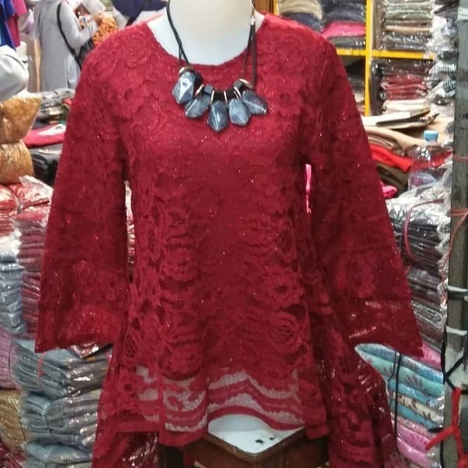 RECOMENDED. ATASAN KEBAYA RINJANI PREMIUM M-5XL/ SET KEBAYA RINJANI /KEBAYA BRUKAT JUMBO/ATASAN TUNI