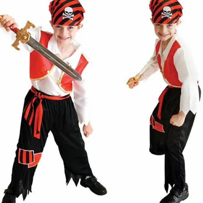 PIRATE costume toddler cosplay kostum anak BAJAK LAUT halloween 3