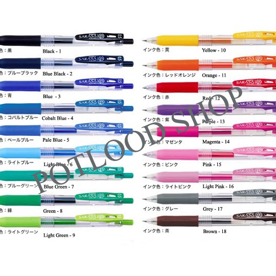 

༄ MMM 4867 Pulpen Gel Sarasa Clip Zebra - 0.5 mm HOT