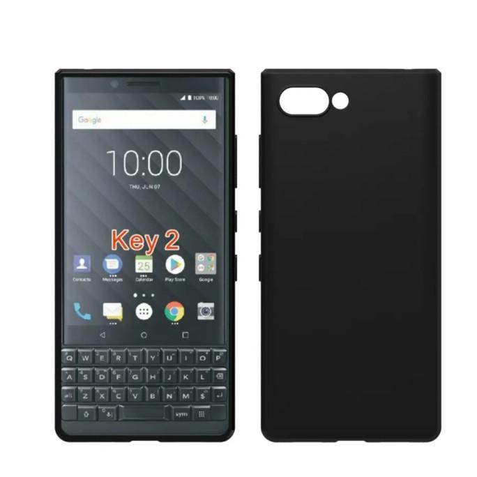 New Softcase Matte Blackberry Key2 Premium Frosted Silikon Case