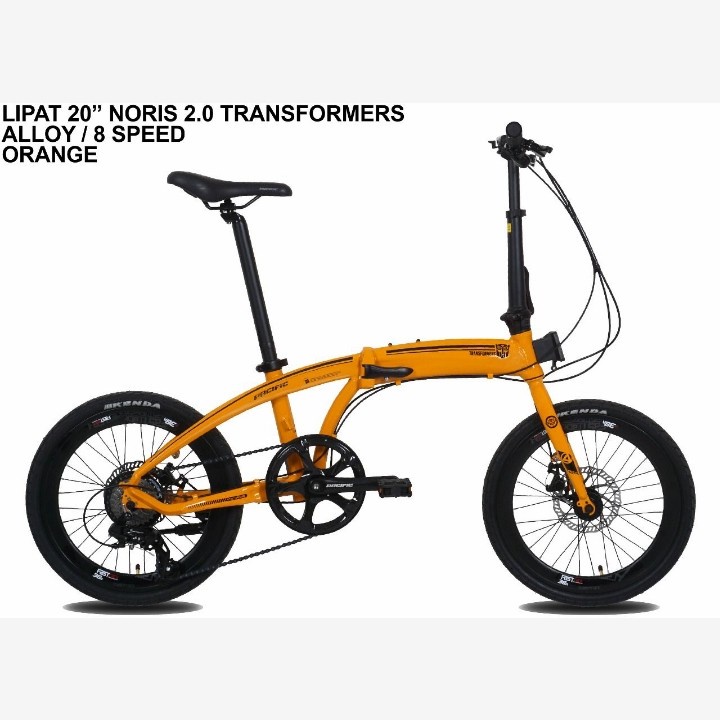 sepeda lipat 16" PACIFIC TRANSFORMER ALLOY 8 speed ORIGINAL