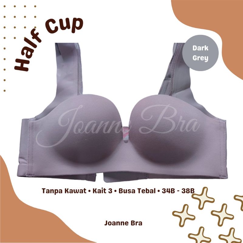 Elena Bra Robot Premium Half Cup B Busa Tebal 2cm E 29213 - 34B - 38B - Bra Seamless Tanpa Kawat Bus