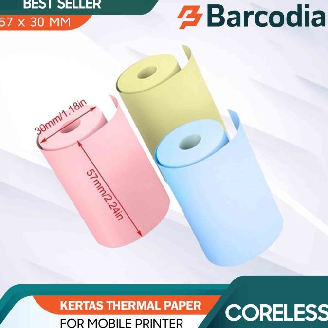 

Kertas Thermal Paperang Peripage 57X30Mm - Photo Printer Pocket Original