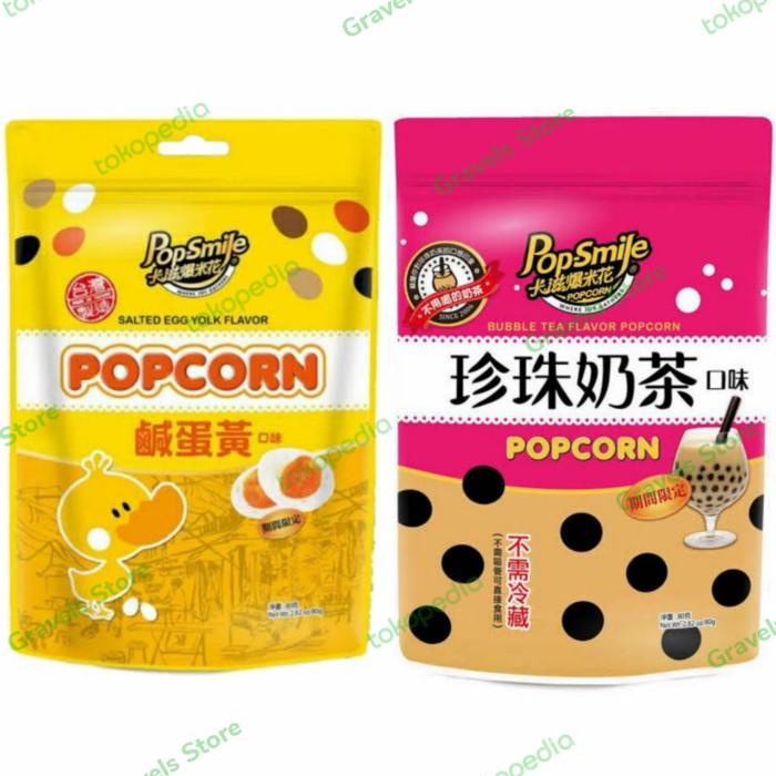 

[Bundling 2 Pcs] Pop Smile PopCorn Salted Egg + Bubble Milk Tea Best Seller