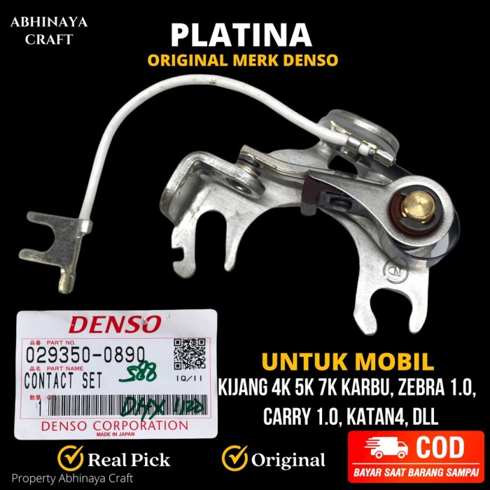 PLATINA ORIGINAL DENSO MOBIL KIJANG 4K 5K 7K KARBURATOR ZEBRA 10 CARRY
