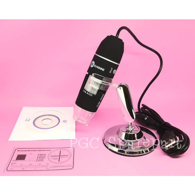 Sunshine Dm-500 Usb Digital Kamera Mikroskop-8Led-Zoom 500X-Microscope