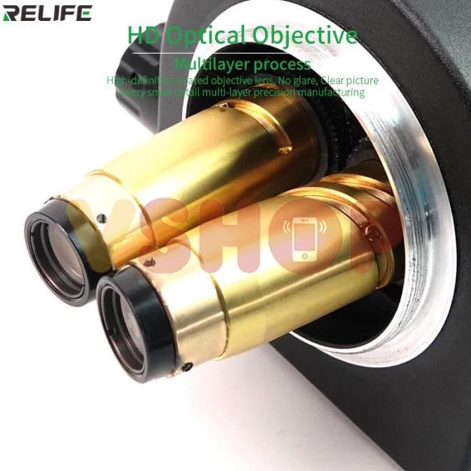 Microscope Mikroskop Binocular Relife Rl-M3 Zoom Stereo + Led Lamp