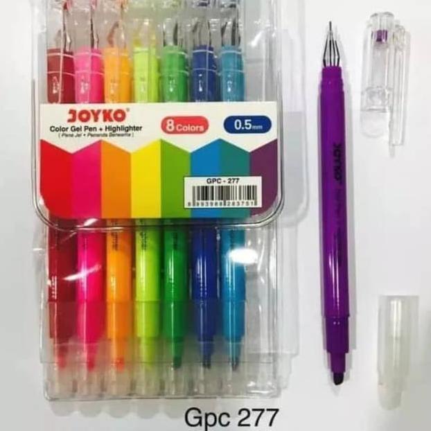 

DISKON BULAN INI PEN GEL + HIGHLIGHTER WARNA GPC-277 JOYKO