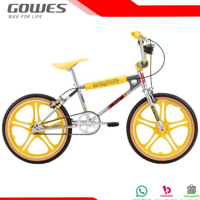 Amu Mongoose - Sepeda Bmx 20 B Netflix Stranger Things Max Ckd Silver Yel Bestq