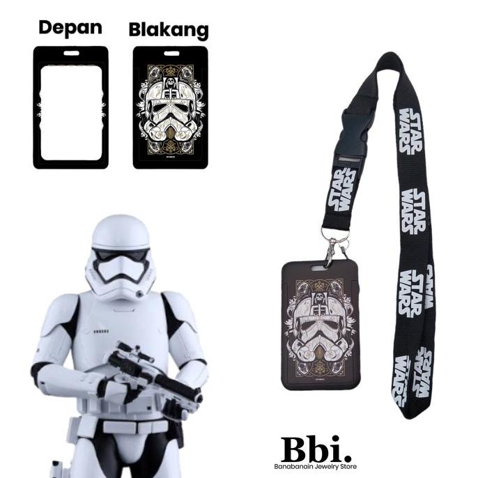 

Lanyard Name Tag ID Card Hitam Karakter Kalung Kantoran CHBLCK