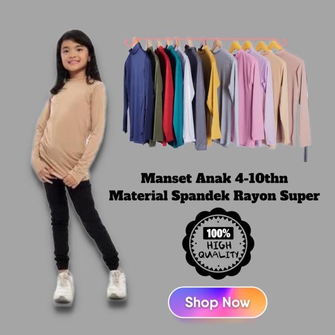 Trend Baju Manset Anak Sekolah Sd Usia Tanggung Bisa Perempuan Dan Laki Laki - Hitam, M (5-9 Tahun) 