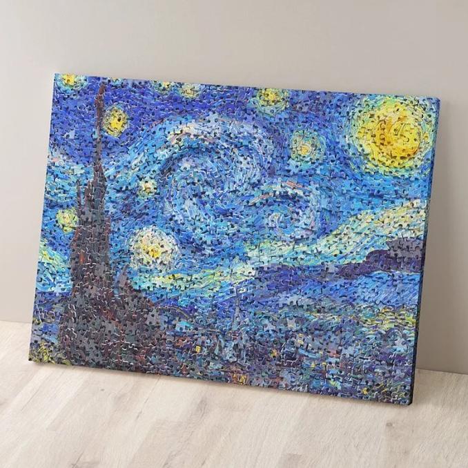 Pintoo Canvas Puzzle in Puzzle - Van Gogh's Starry Night HN1130