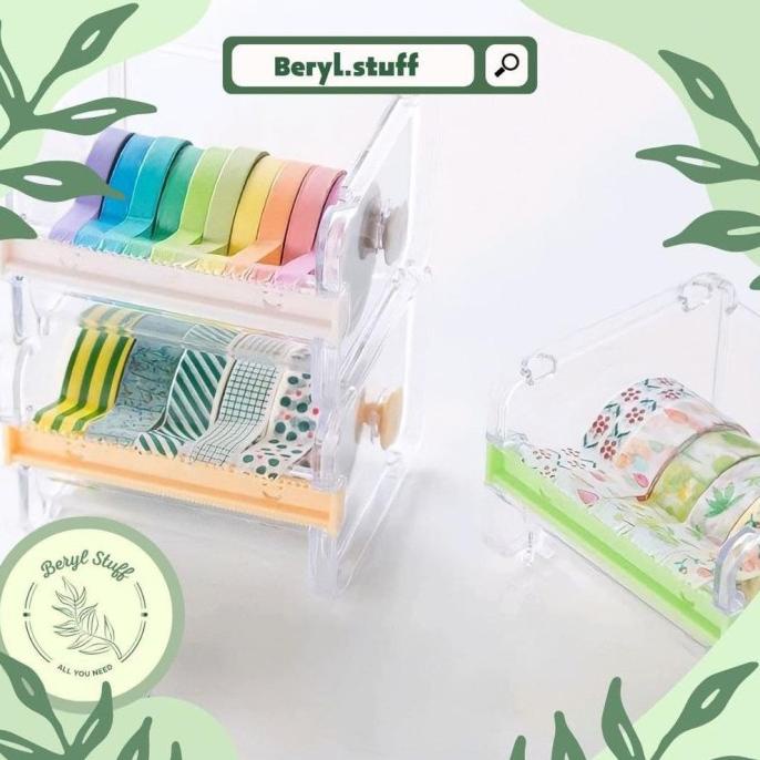 

6,6 Dispenser Washitape. Masking Tape Cutter. Akrilik Tempat Solasi Murah