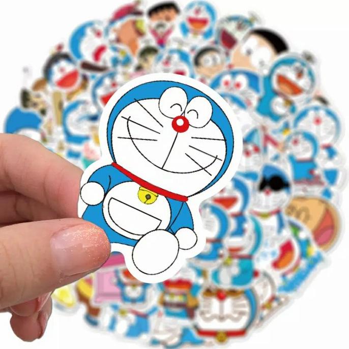

Terbaru 50 Pcs Sticker Doraemon Nobita Waterproof - Stiker Anti Air