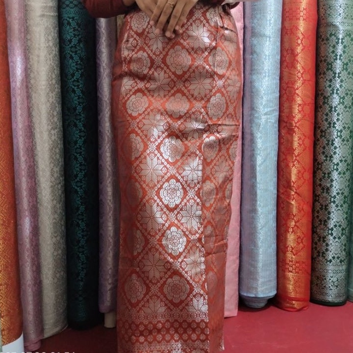 SCRG1150 TERBARU   kain songket/rok lilit songket/songket melayu ukuran 40cm