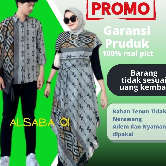 ➳ MMMM 3671 TRANDS BAJU TENUN KEKINIAN MODEL SETELAN BAJU COUPLE TENUN TORAJA BATIK KAMPUS SONGKET C