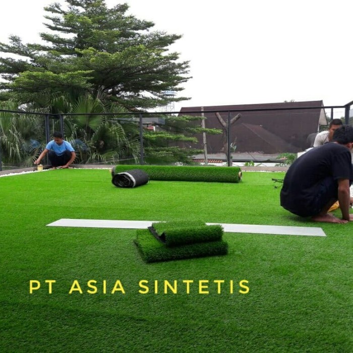 [Plastik] Rumput Sintetis Premium Swiss 3 Cm Buat Indoor Outdoor Terlaris [Mini]