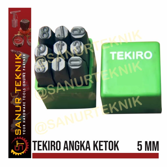 nice TEKIRO Number Punch / Angka Ketok / Nomor Ketok 5mm 5 mm