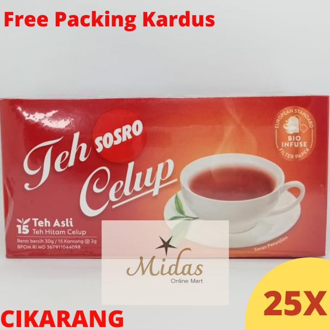 

Teh Sosro Celup Black Tea 15 25 Pcs