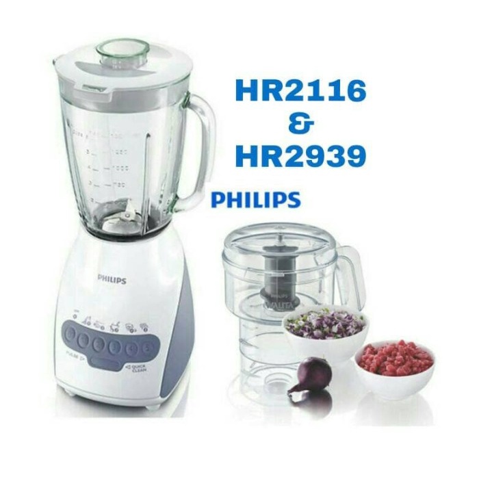 Paket Blender + Chopper Philips Hr2116 Hr2939 Hr 2116 Hr 2939