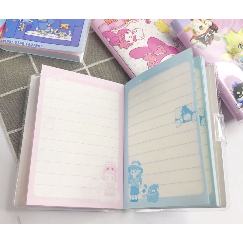 

note book mini korea lucu/murah/68 lembar