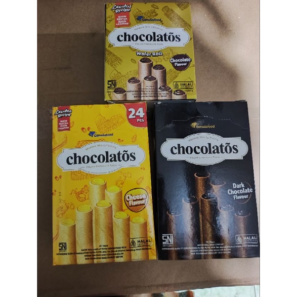 

Chocolator wafer roll coklat/vanila/keju/dark coklat