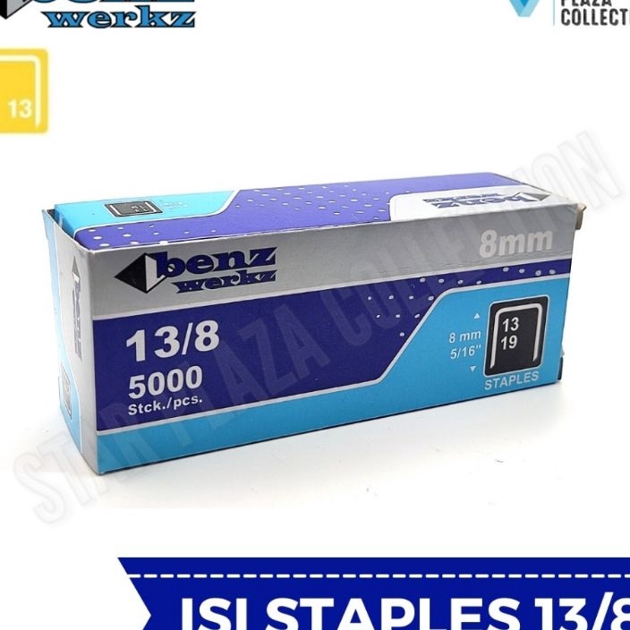 

♝ XL 3936 Isi Staples Manual / Staples Tembak Guntacker Merek BENZ WERKZ / RAPID RAPIDE Original Uk. 13/8mm (8mm) - untuk Pengerjaan Jok Motor, Jok Mobil, Sofa, Funiture, Kayu [Terkece Se-RI] ༺