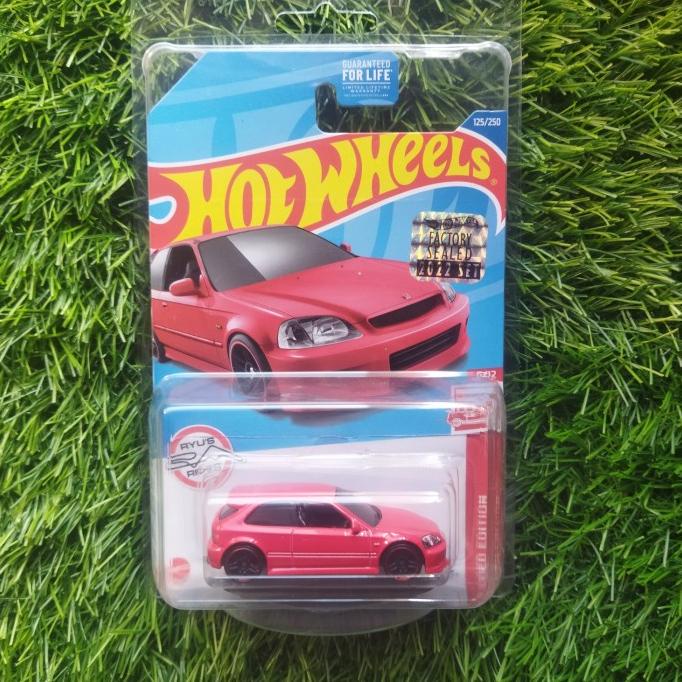 hotwheels honda civic ek9 red edition