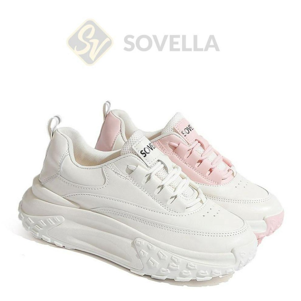 Ready.. SOVELLA Skylar Sepatu Sneaker Olahraga Kets Krem Wanita
