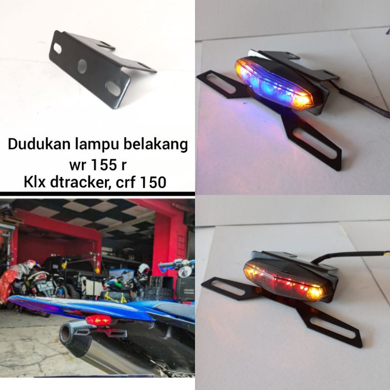 Harga Termurah.. dudukan lampu 3 in 1 belakang wr 155 r klx crf lampu belakang sein dudukan plat