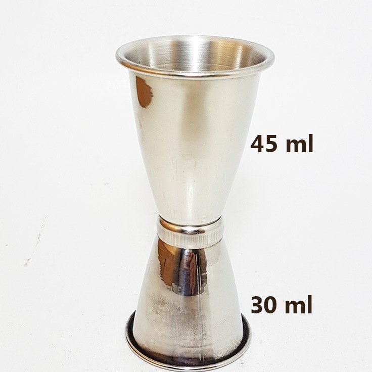ღnwd【 Stainless Steel Jigger Measurement Cup 30/ 45 ml cc Gelas Ukur Kecil ✿