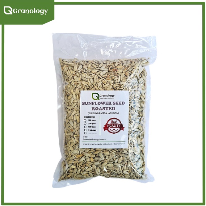 

Ready Roasted Sunflower Seed / Biji Bunga Matahari Oven (1 Kilogram) by Granology VHI