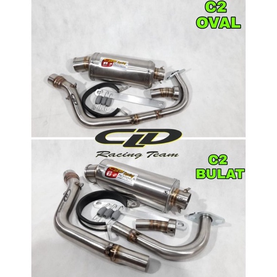 Booming.. Knalpot Original CLD Type C2 Bulat C2 Oval Beat Karbu Beat Fi Scoopy Vario 110