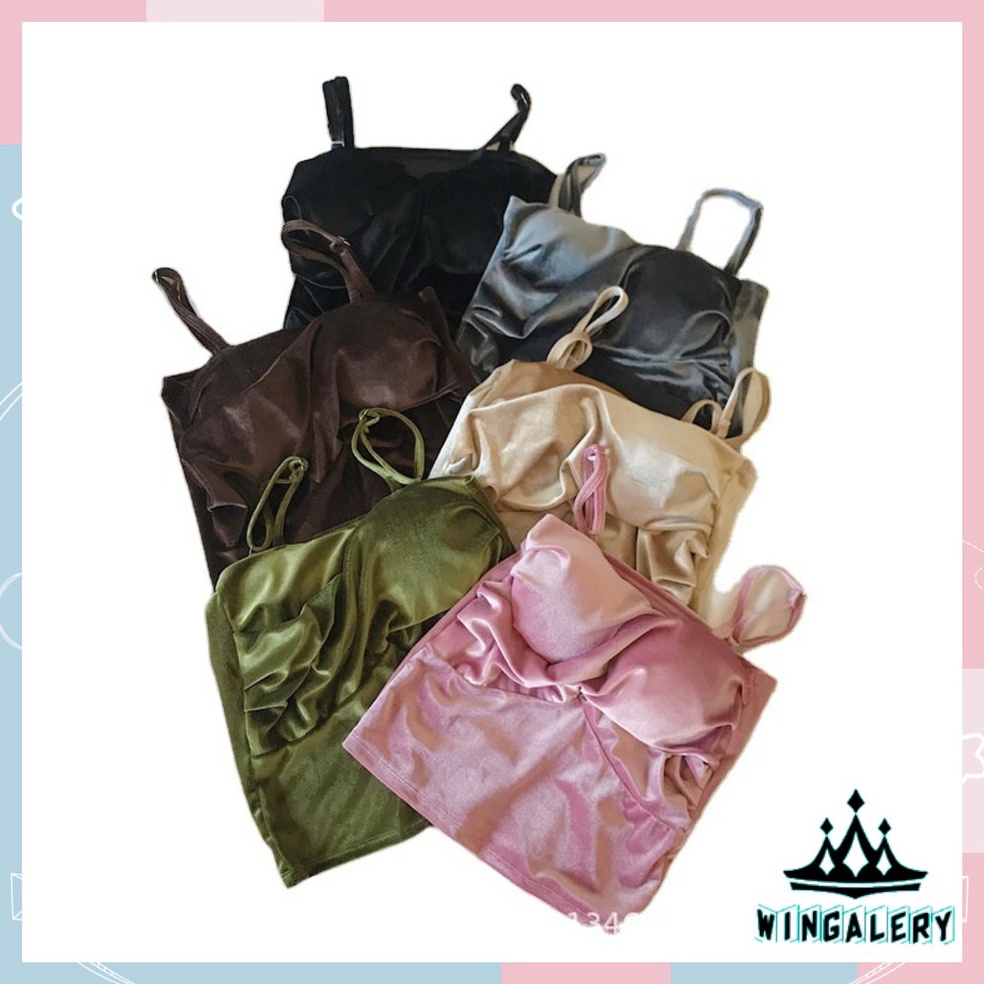 TERMURAH. WINGALERY Bra Tanktop fashion wanita tanpa kawat bh pakaian dalam wanita 1049