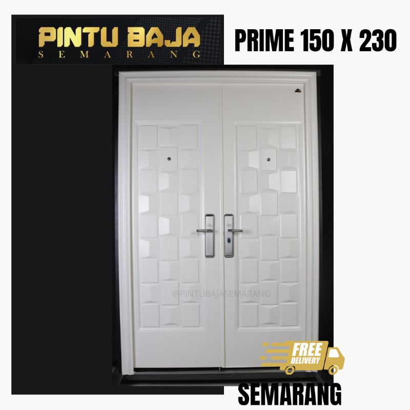 PINTU BAJA FORTRESS PRIME 150.03 UKURAN 150 x 230 KUPU TARUNG URAT KAYU