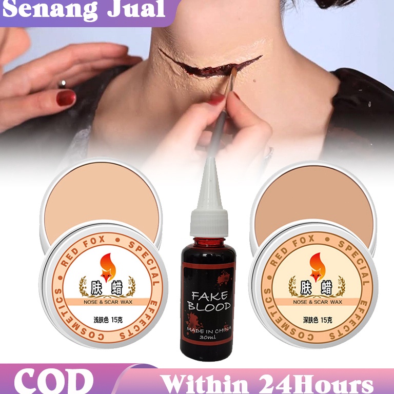Code d2D7p Skin Wax Makeup Halloween Makeup / Fake Blood Halloween Darah Palsu Professional