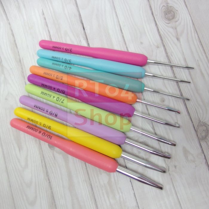 

HAKPEN / ALAT RAJUT / JARUM RAJUT SET / CROCHET SET 9 PCS WARNA WARNI