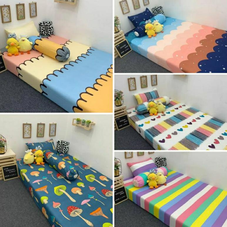 

Big Sale Grosir_Solo || Sprei Aesthetic Sunshine Rainbow Biscuit Cookies Crayon Lolipop Jamur Enoki Avocado Bisa Cod