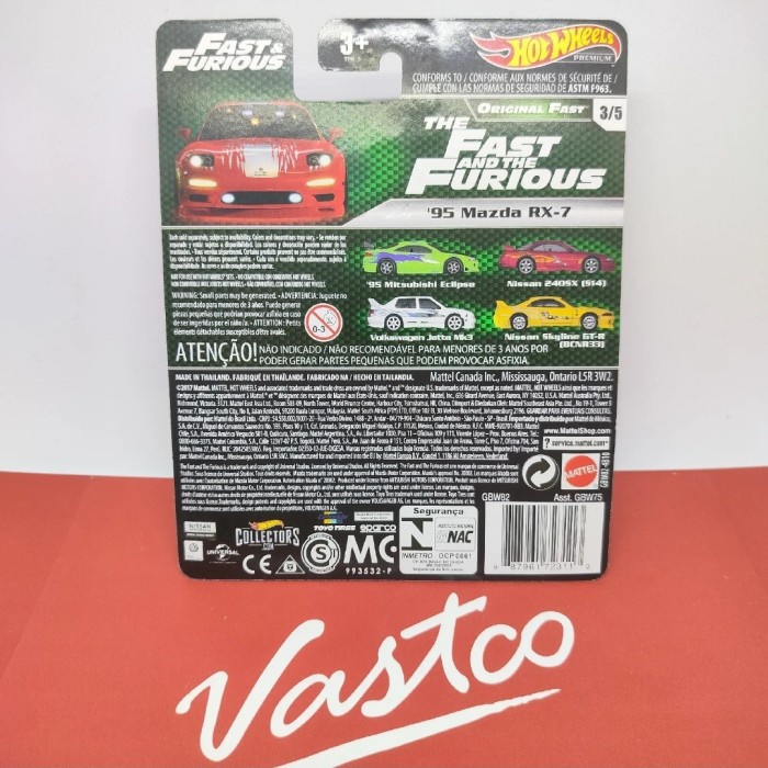 DISKON SPESIAL HOT WHEELS FAST & FURIOUS 95 MAZDA RX-7 HOTWHEELS PREMIUM ORIGINAL TERMURAH
