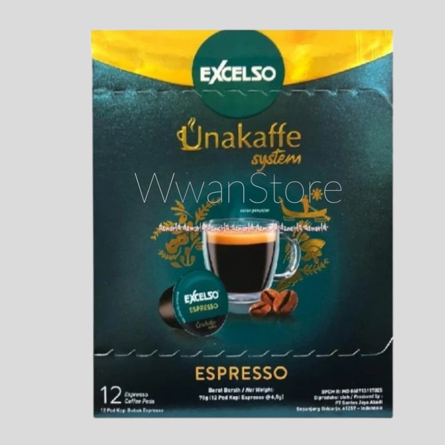 

Kopi Excelso Unakaffe Espresso 12x6gr