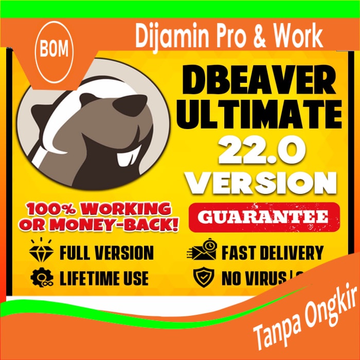 Garansi Dbeaver Ultimate 22.0 - Lifetime Full Version