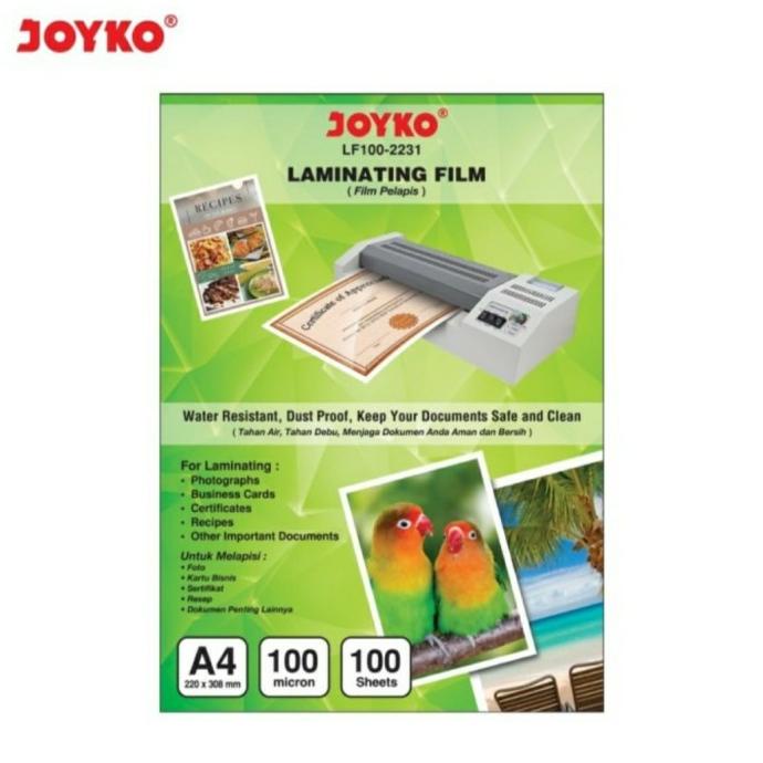 

PLASTIK LAMINATING size A4 (100 lembar) / LAMINATING FILM