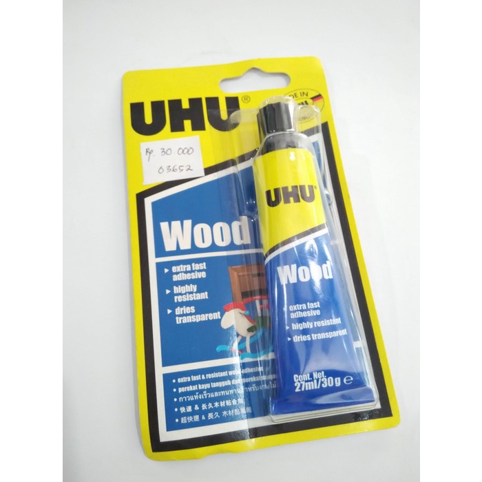 

Lem Uhu Wood Blister / Lem Kayu 27 ml