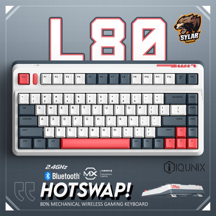 Iqunix L80 Formula Typing Wireless Rgb Mechanical Keyboard